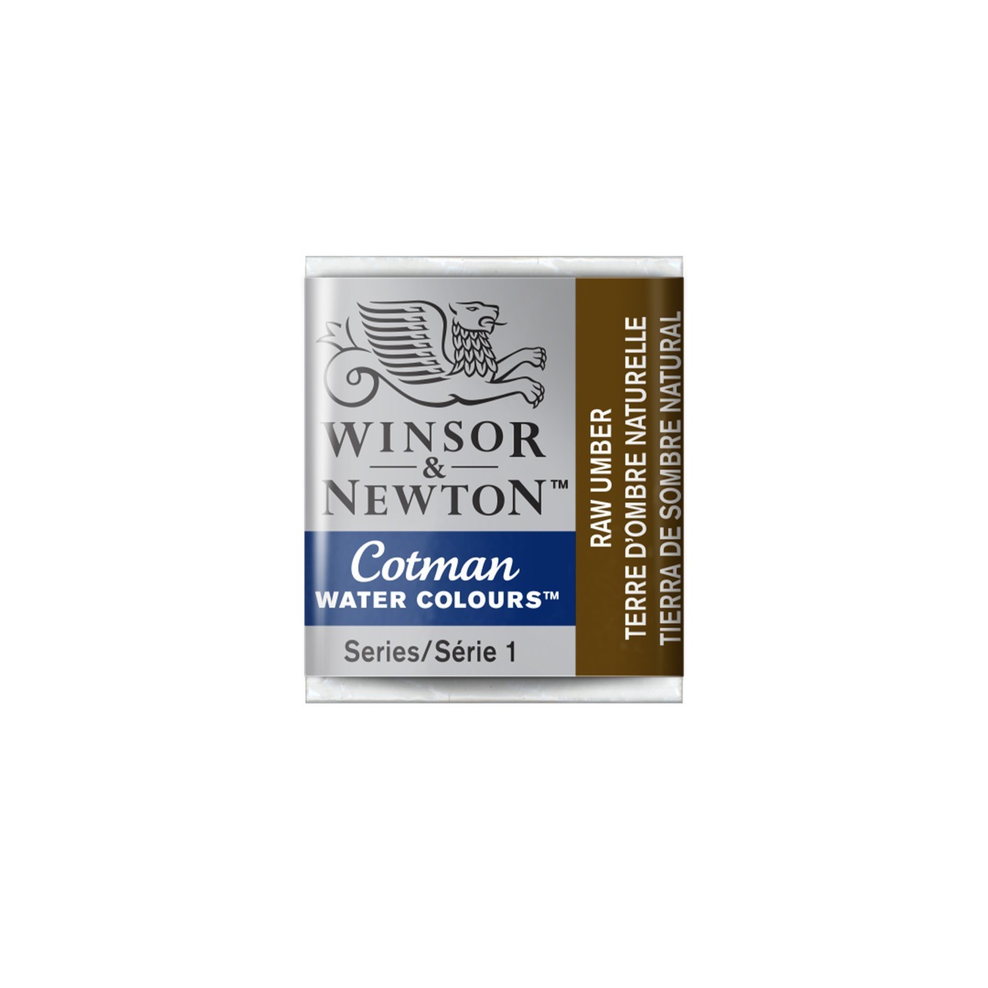 Winsor & Newton Cotman Watercolor Paint, Half Pan, Raw Umber