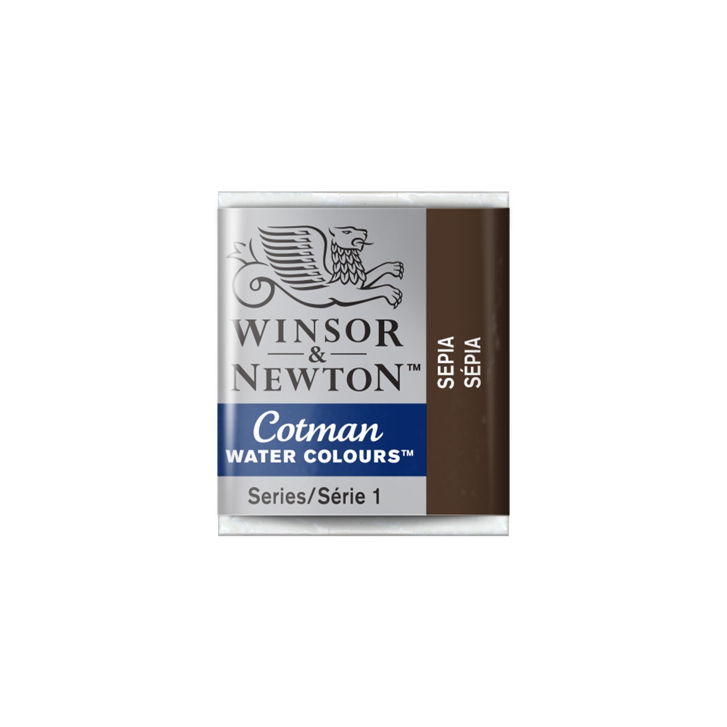 Winsor & Newton Cotman Watercolor Paint, Half Pan, Sepia