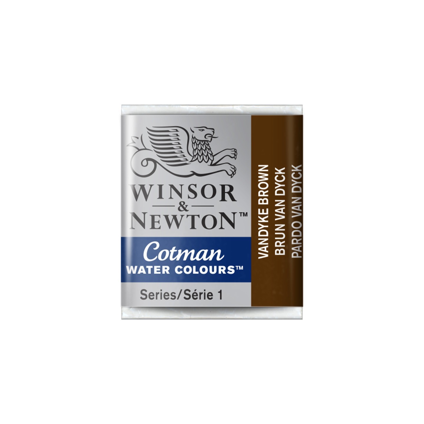 Winsor & Newton Cotman Watercolor Paint, Half Pan, Vandyke Brown