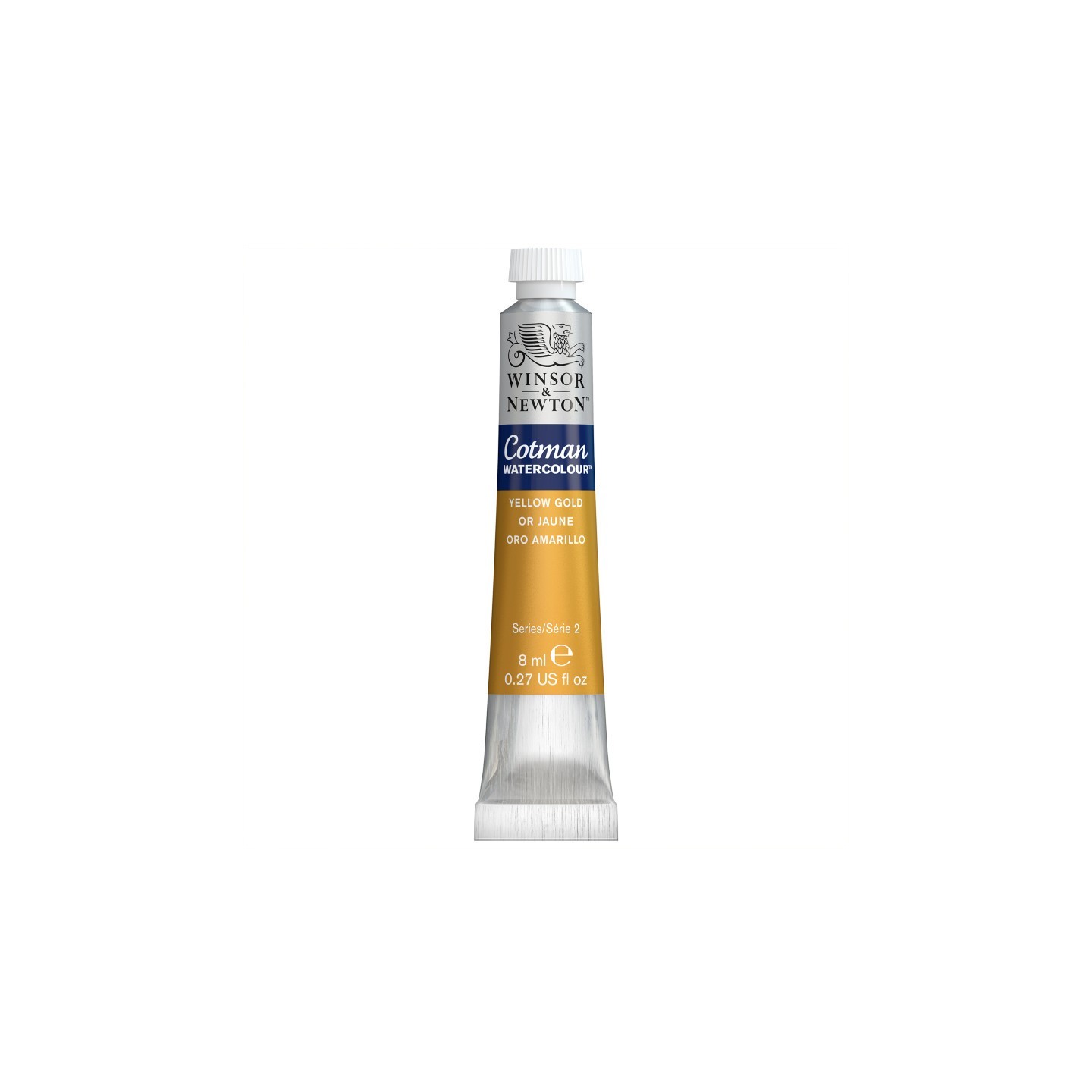 Winsor & Newton Cotman Watercolor Paint, 8 mL Tube, Yellow Gold