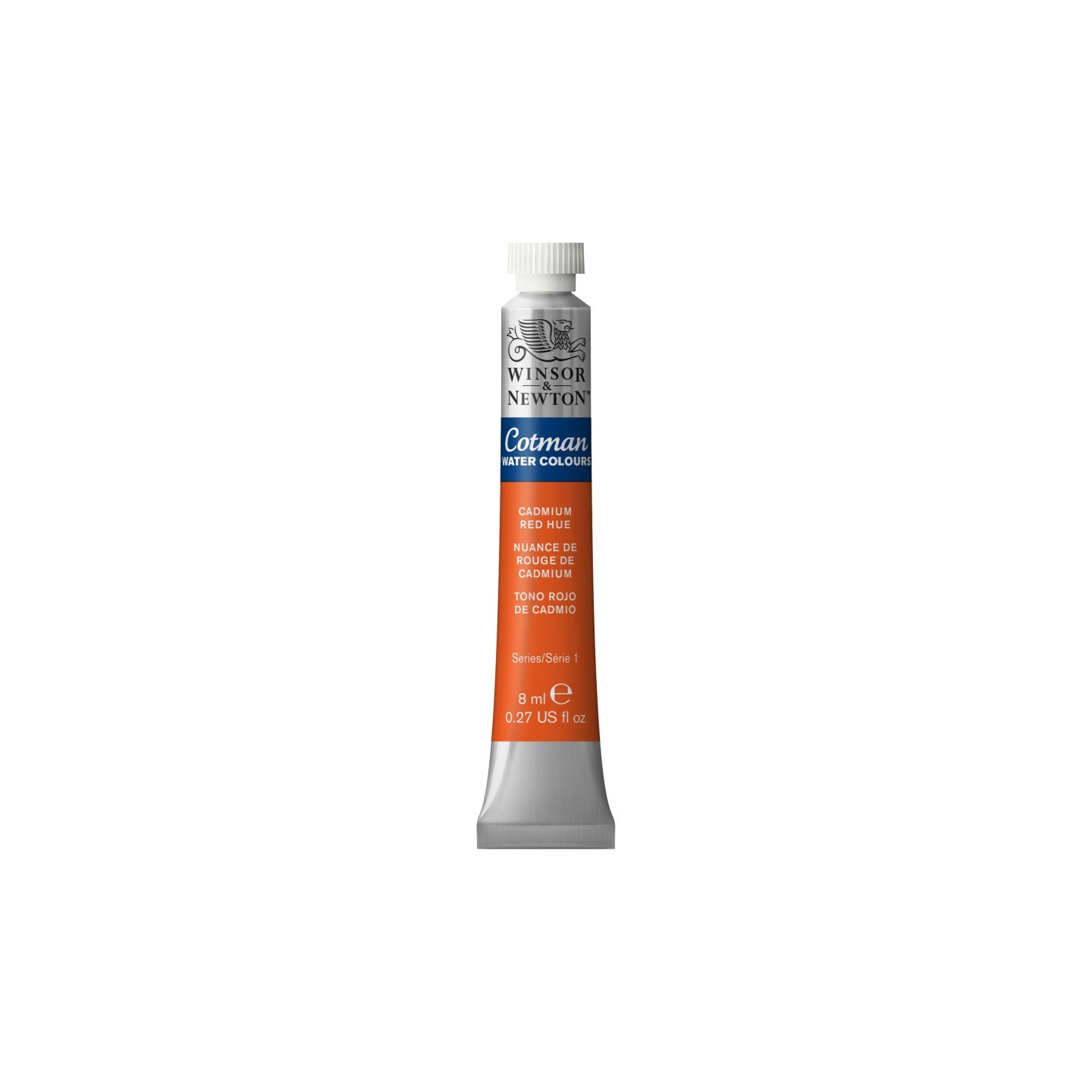 Winsor & Newton Cotman Watercolor Paint, 8 mL Tube, Cadmium Red Hue