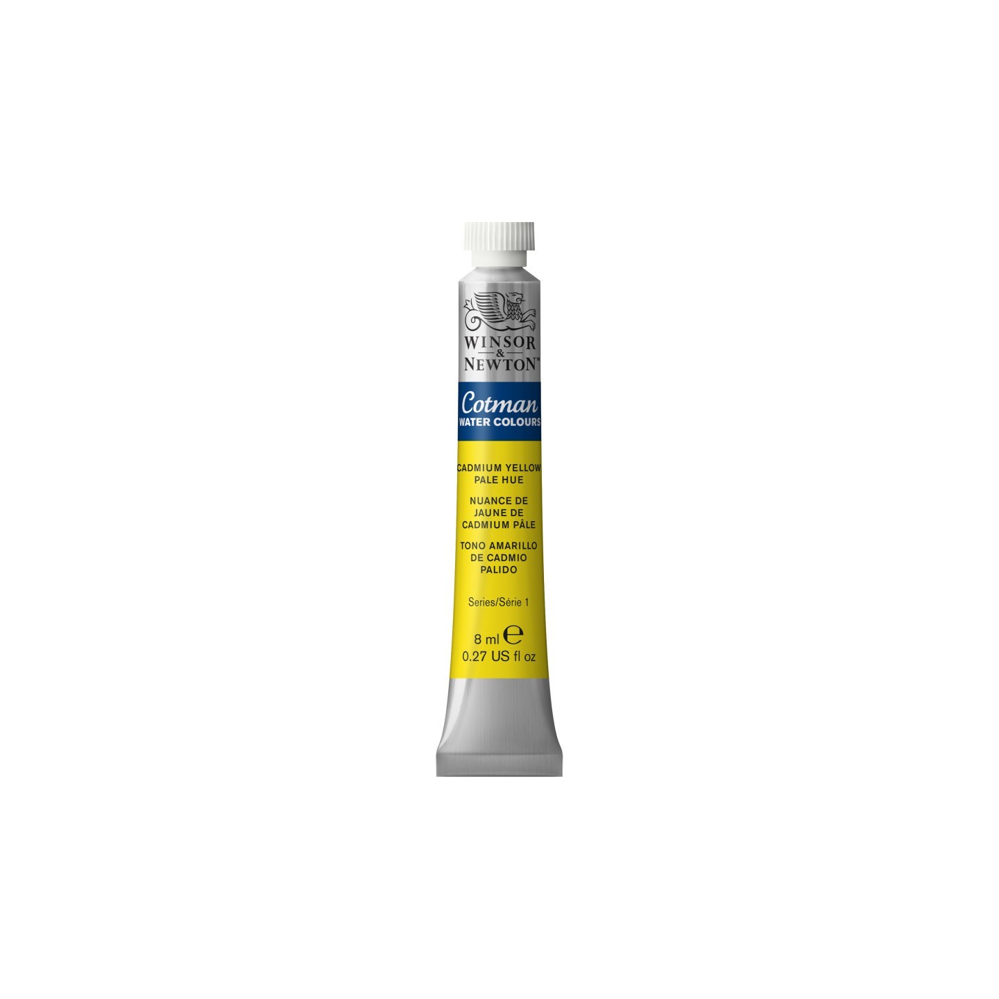 Winsor & Newton Cotman Watercolor Paint, 8 mL Tube, Cadmium Yellow Pale Hue