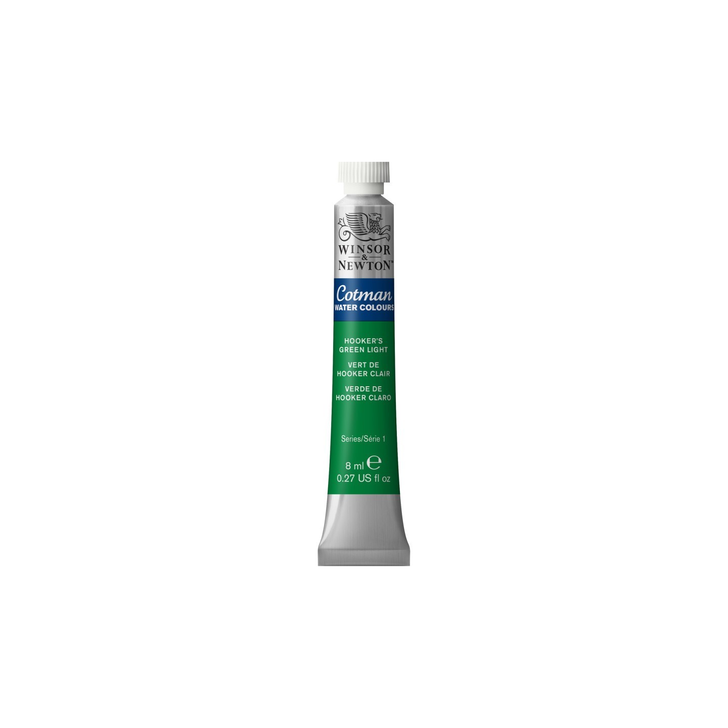 Winsor & Newton Cotman Watercolor Paint, 8 mL Tube, Hooker's Green Light
