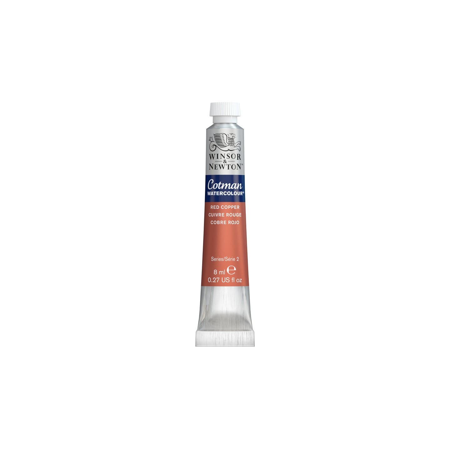 Winsor & Newton Cotman Watercolor Paint, 8 mL Tube, Red Copper