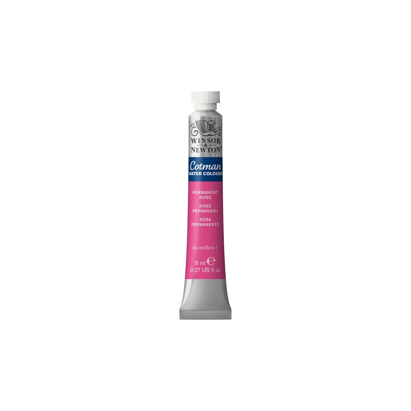Winsor & Newton Cotman Watercolor Paint, 8 mL Tube, Permanent Rose