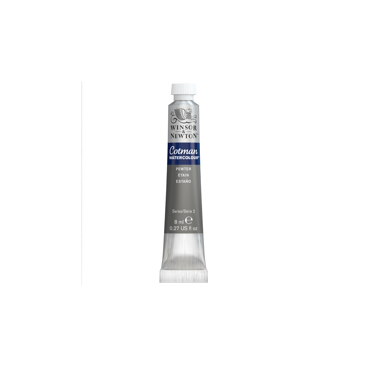 Winsor & Newton Cotman Watercolor Paint, 8 mL Tube, Pewter