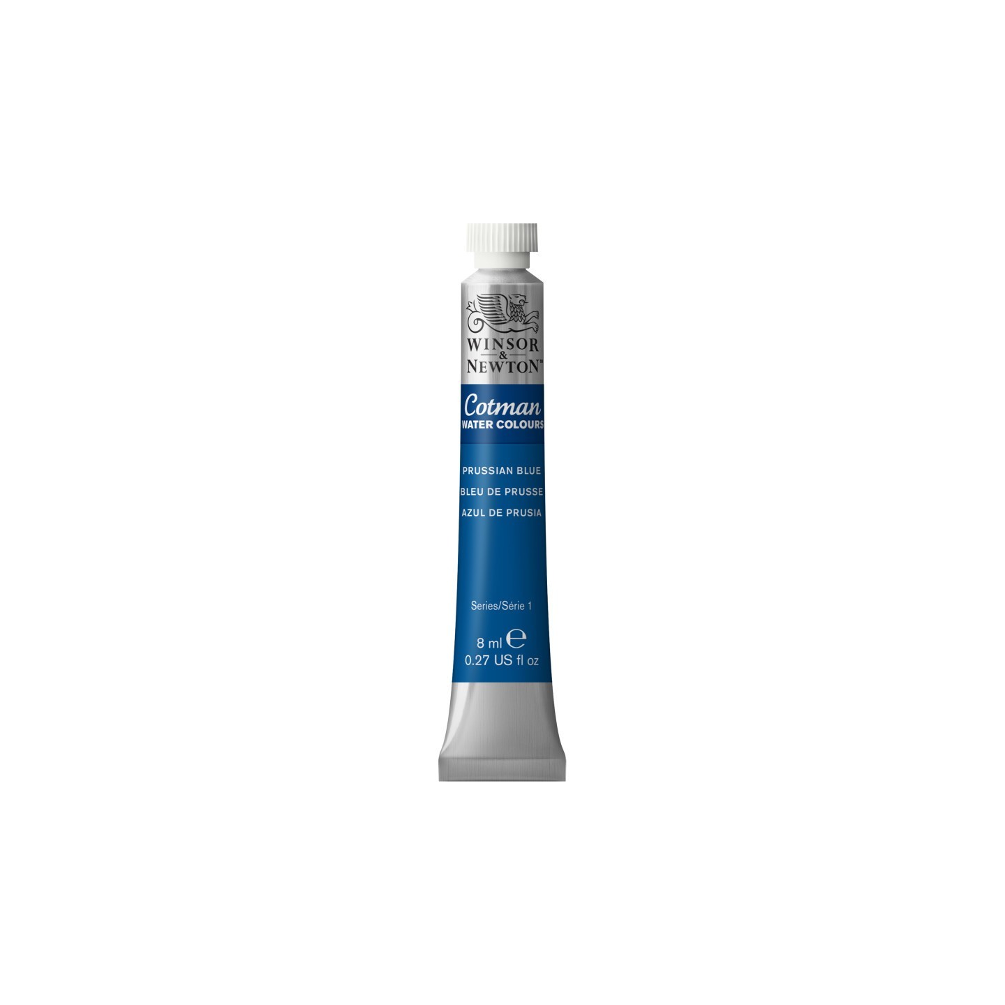 Winsor & Newton Cotman Watercolor Paint, 8 mL Tube, Prussian Blue