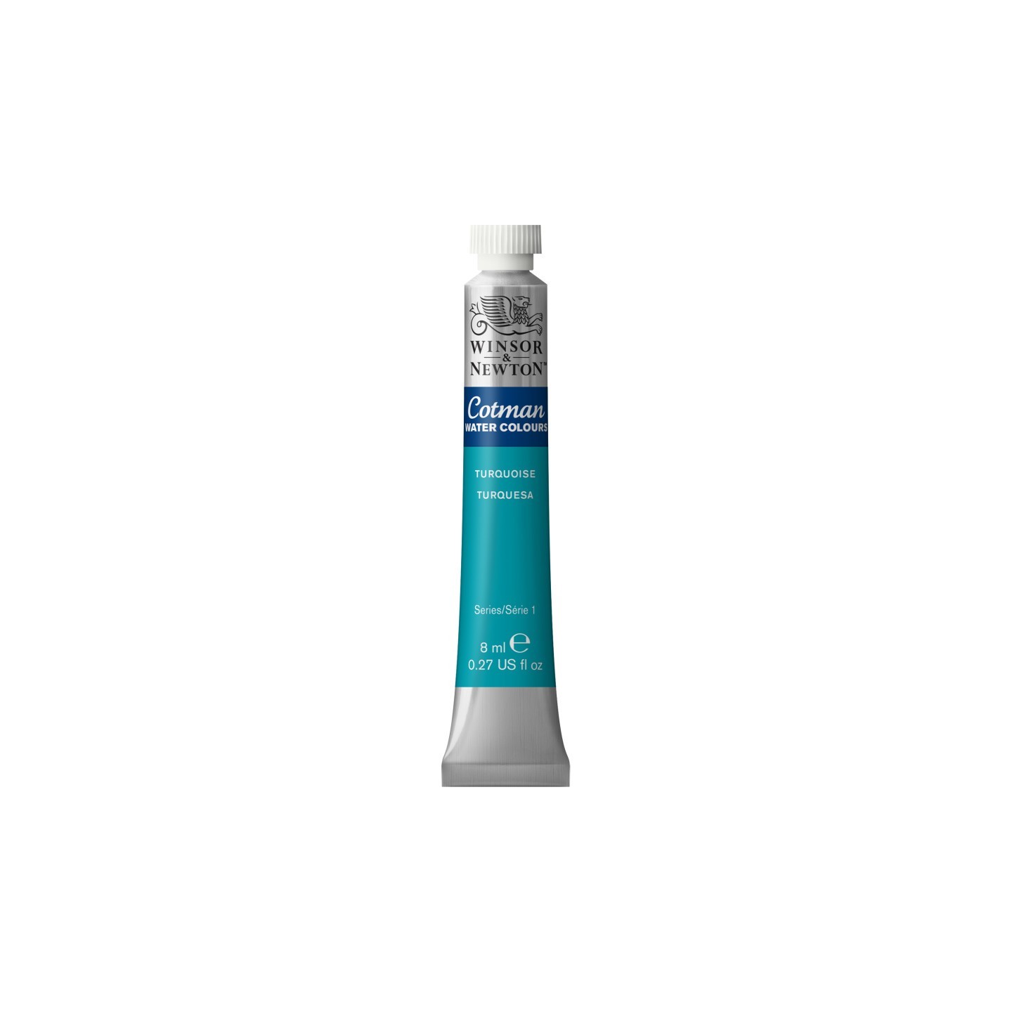 Winsor & Newton Cotman Watercolor Paint, 8 mL Tube, Turquoise