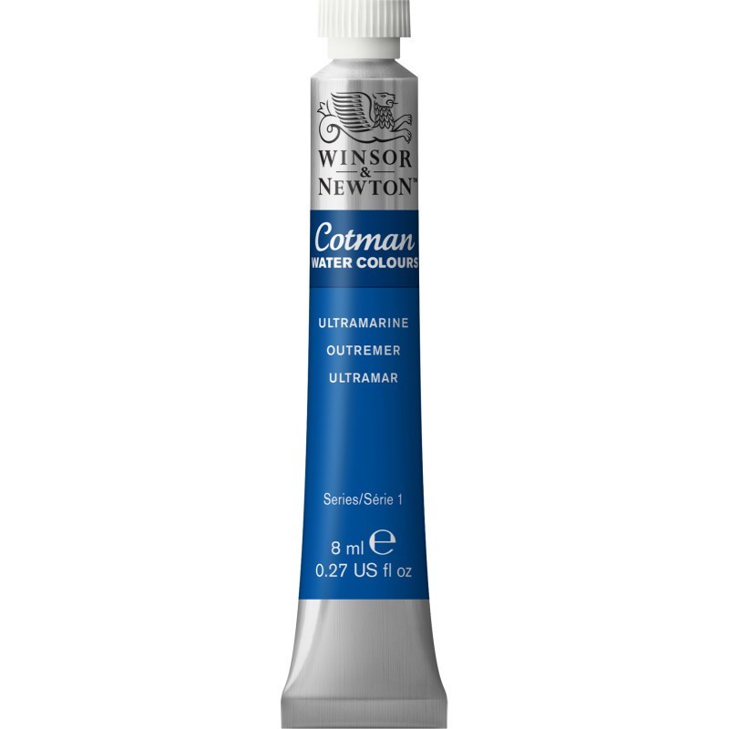 Winsor & Newton Cotman Watercolor Paint, 8 mL Tube, Ultramarine