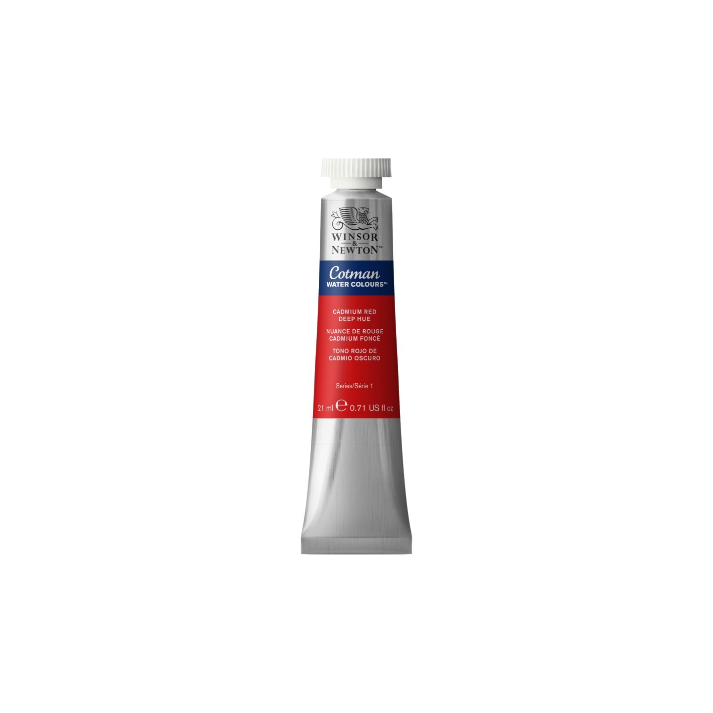 Winsor & Newton Cotman Watercolor Paint, 21 mL Tube, Cadmium Red Deep Hue