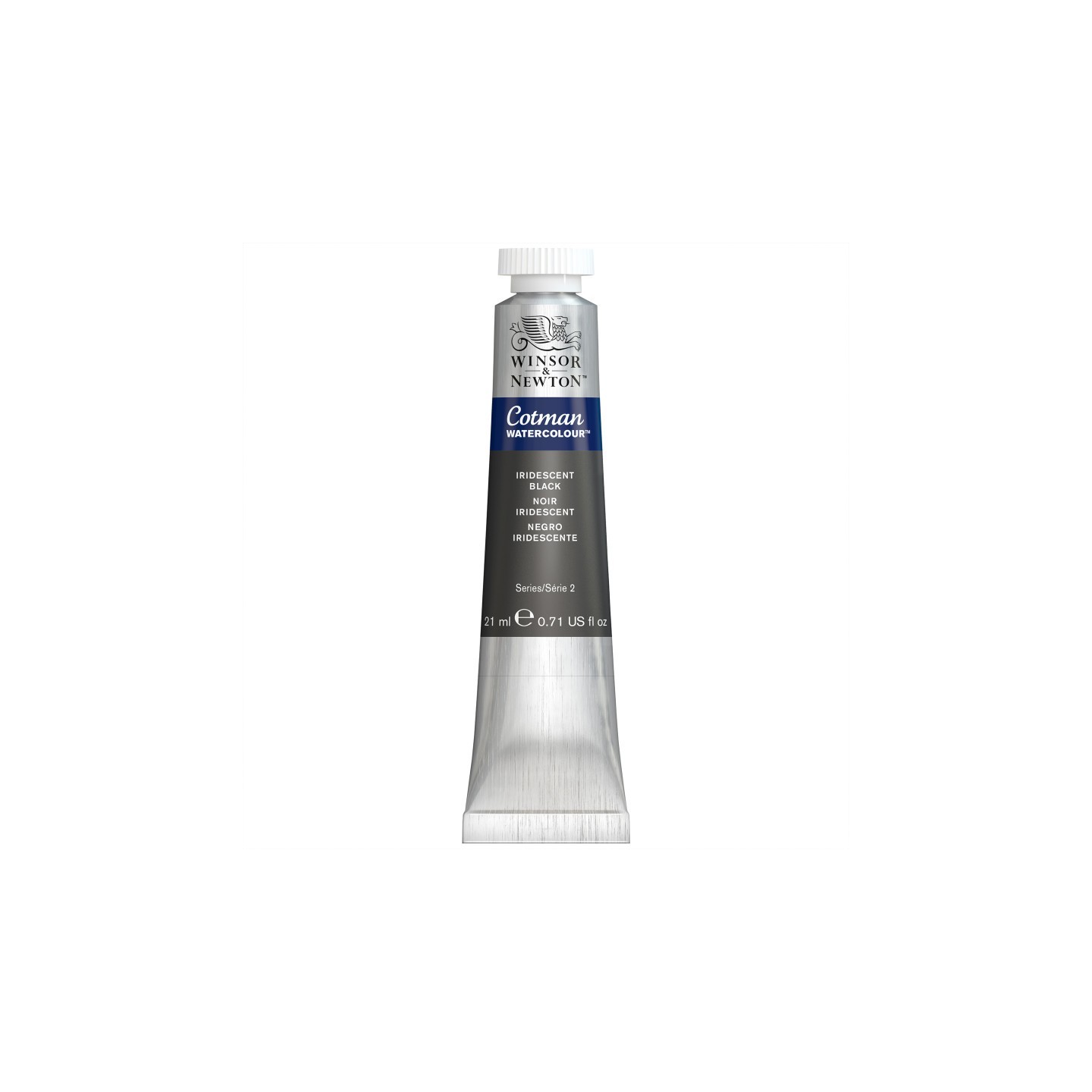 Winsor & Newton Cotman Watercolor Paint, 21 mL Tube, Iridescent Black