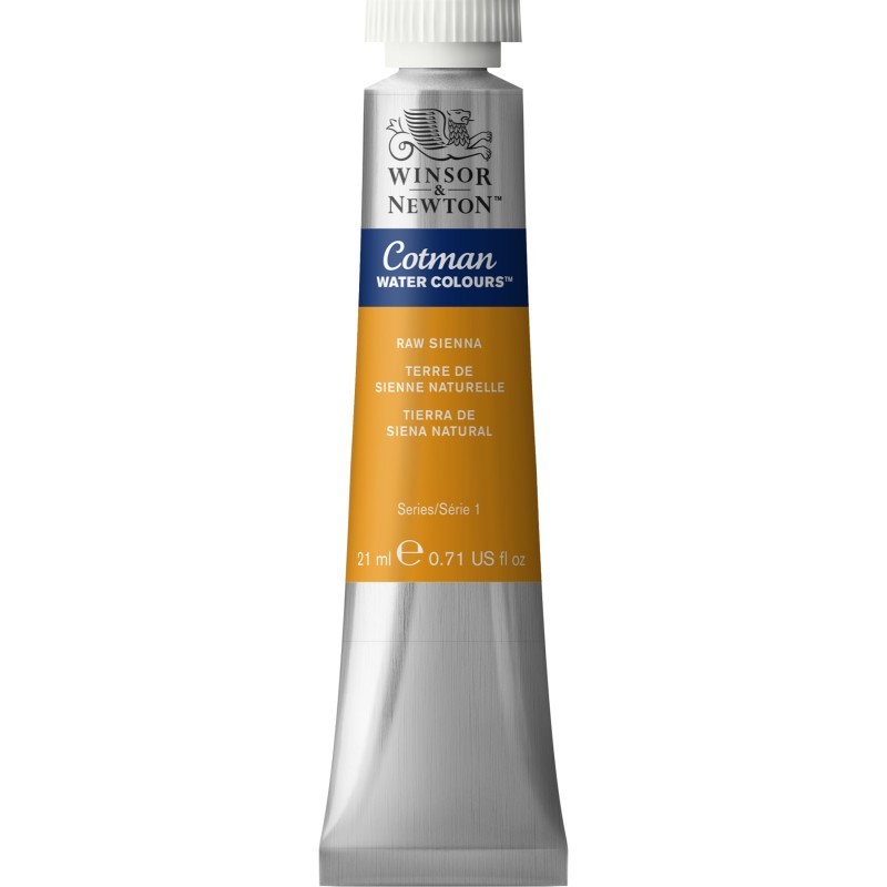 Winsor & Newton Cotman Watercolor Paint, 21 mL Tube, Raw Sienna