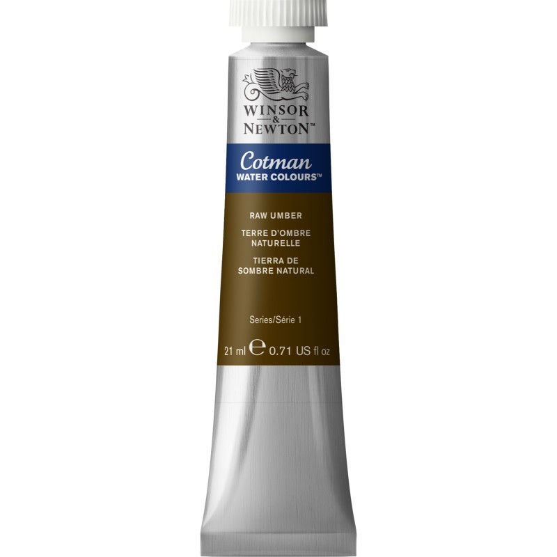 Winsor & Newton Cotman Watercolor Paint, 21 mL Tube, Raw Umber