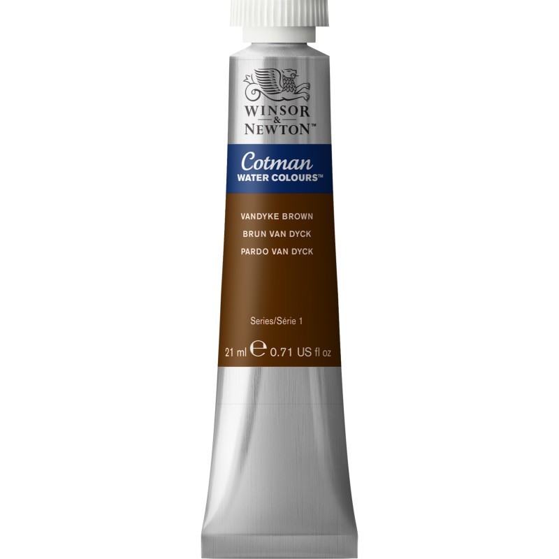 Winsor & Newton Cotman Watercolor Paint, 21 mL Tube, Vandyke Brown