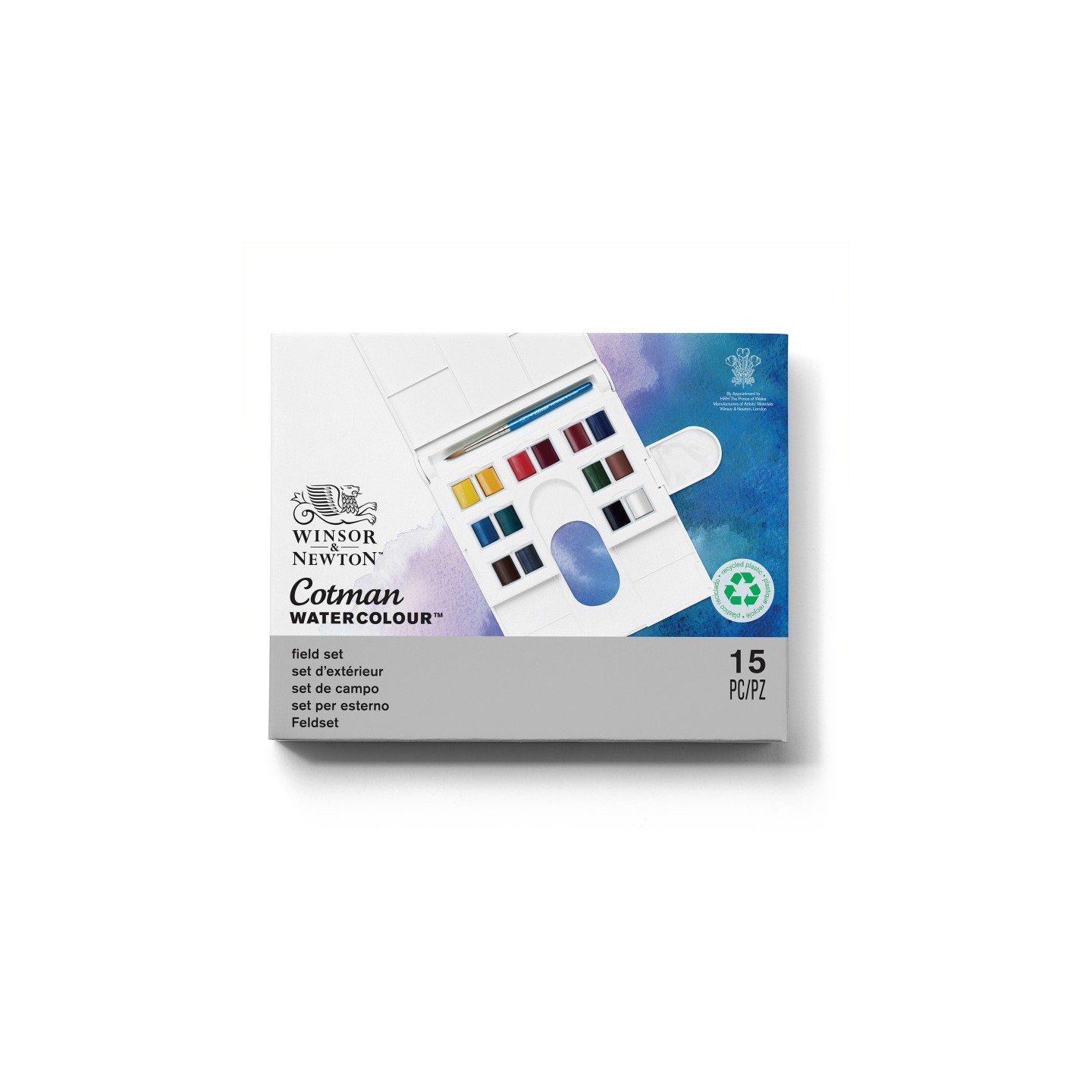 Winsor & Newton Cotman Watercolor Field Set, 14 Colors