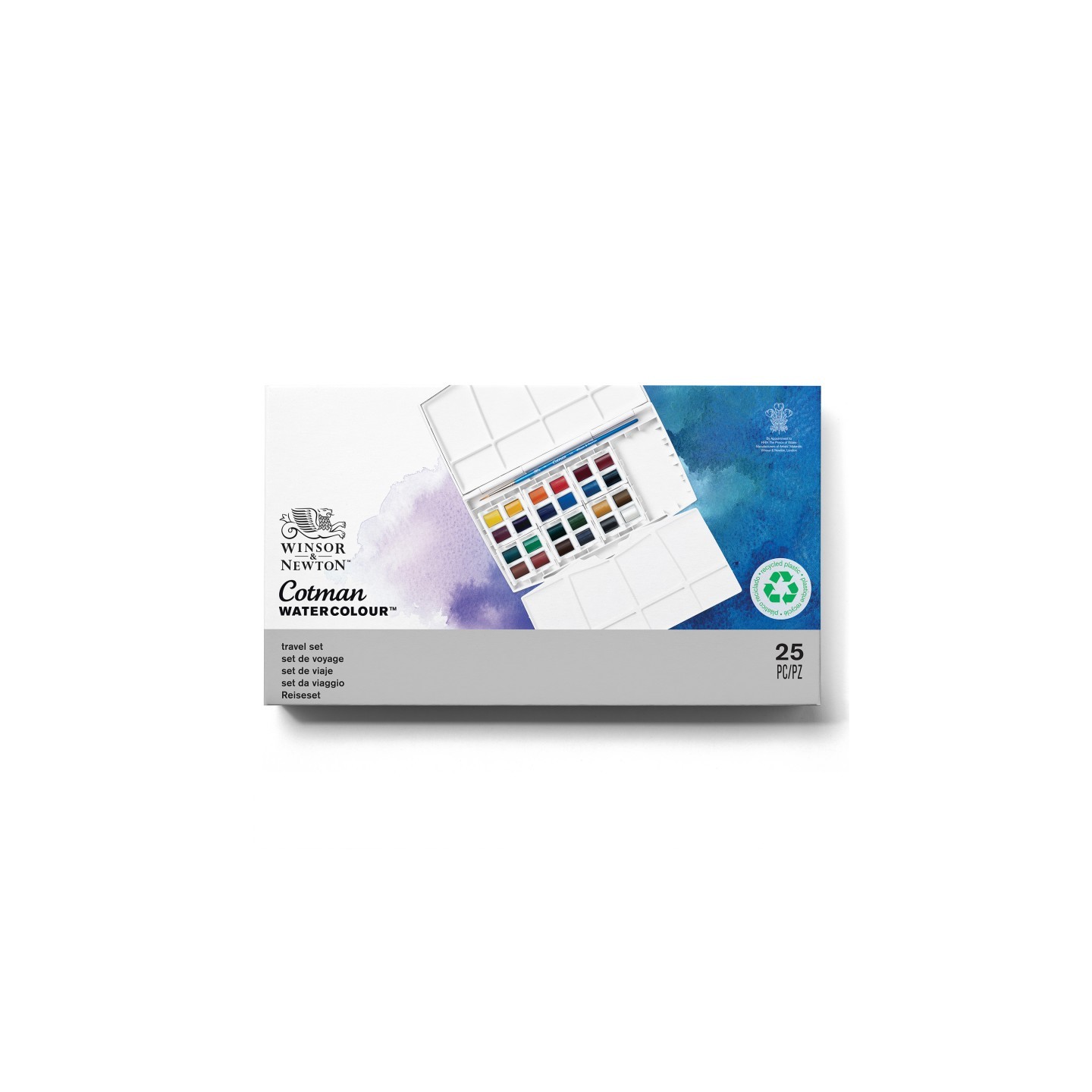 Winsor & Newton Cotman Watercolor Travel Set, 24 Colors