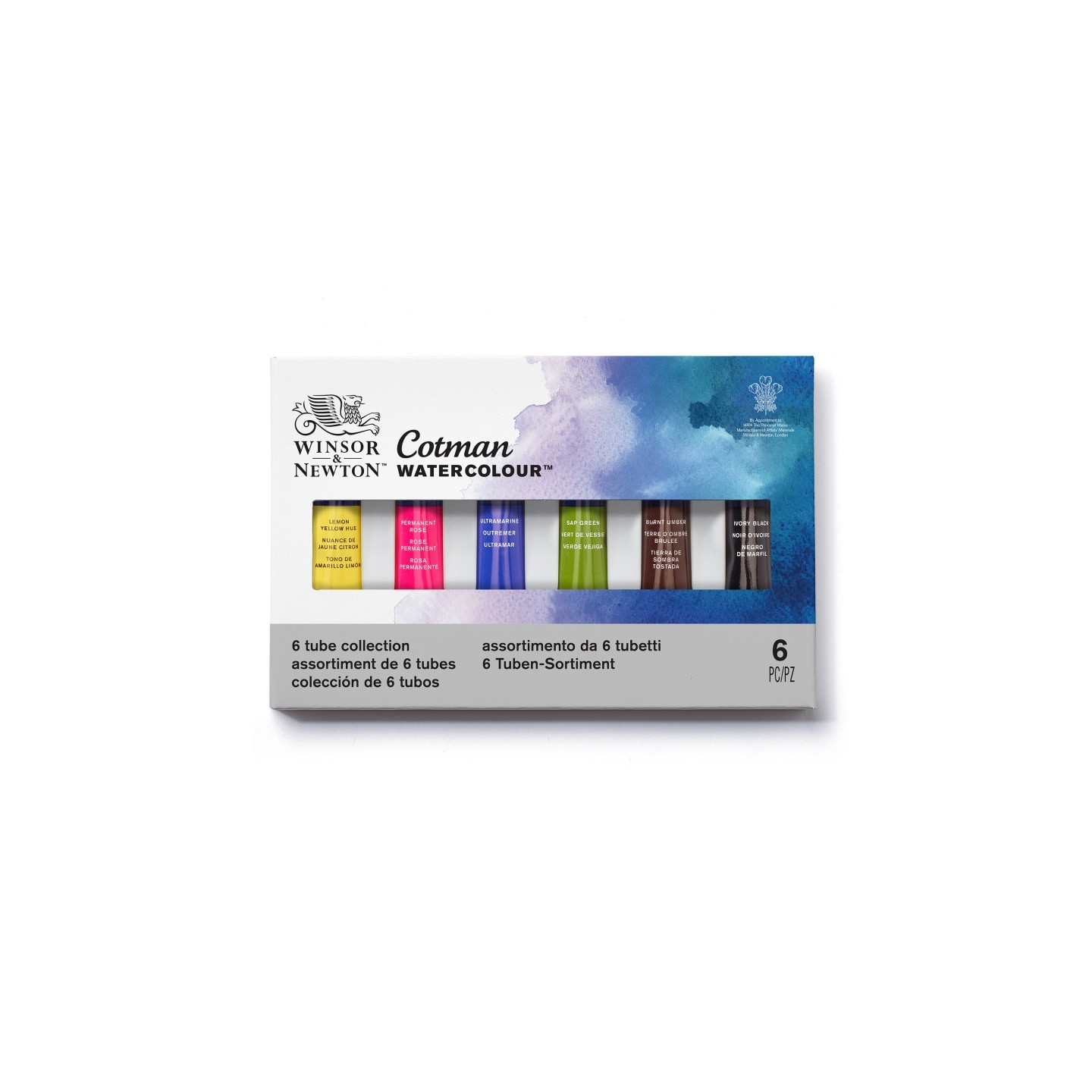 Winsor & Newton Cotman Watercolor 6 Tube Collection, 8 mL