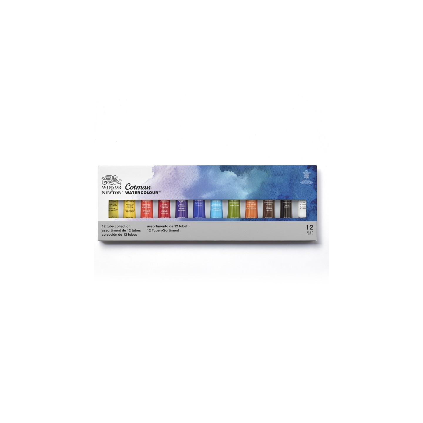 Winsor & Newton Cotman Watercolor 12 Tube Collection, 8 mL