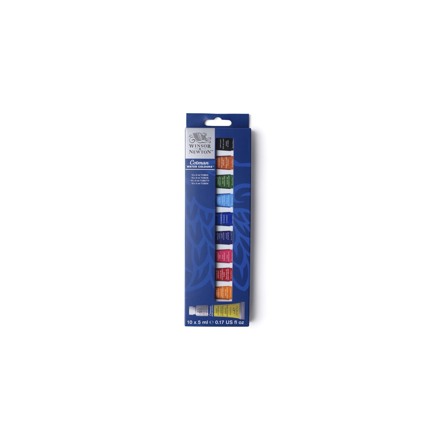 Winsor & Newton Cotman Watercolor 5 mL Tube Set. 10 Colors