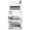 Winsor & Newton Studio Collection Graphite Pencil Tin, Soft, Set of 12