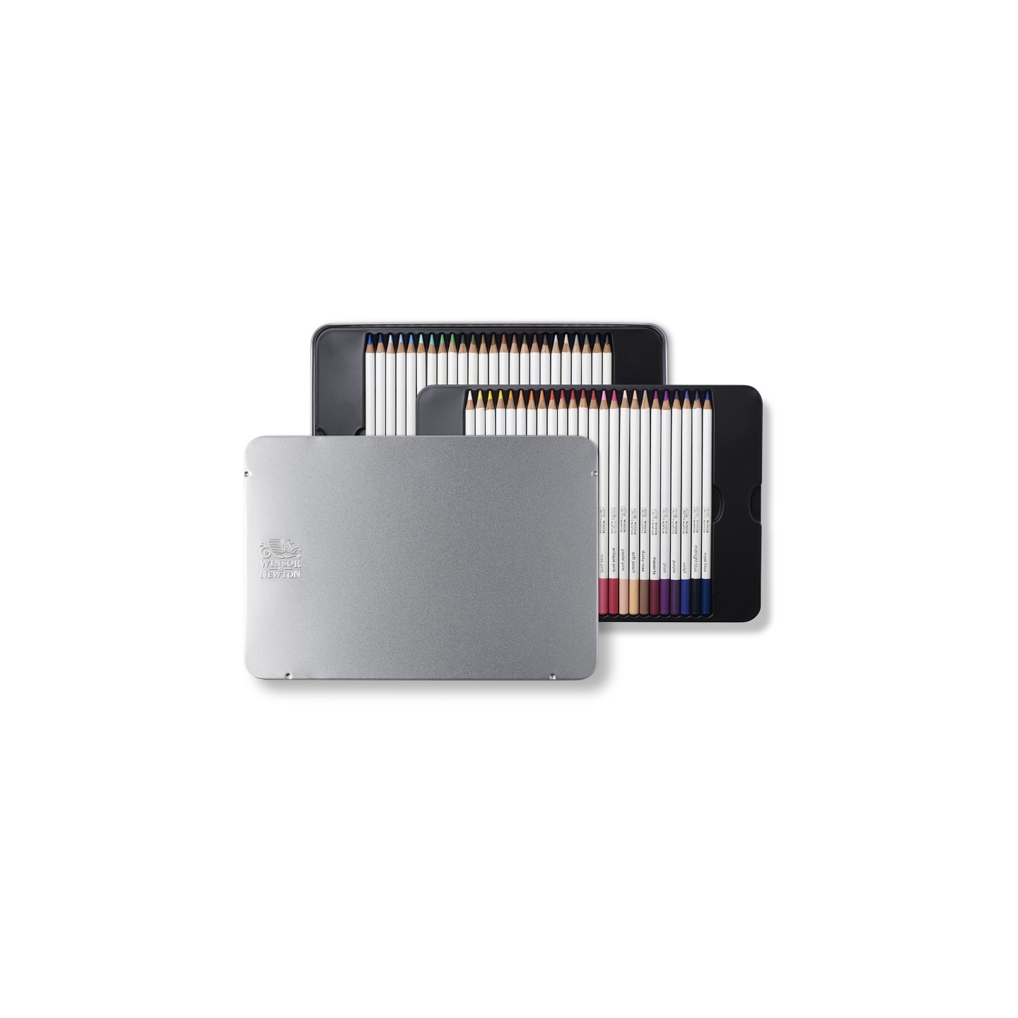 Winsor & Newton Studio Collection Watercolor Pencil Tin, 48 Colors