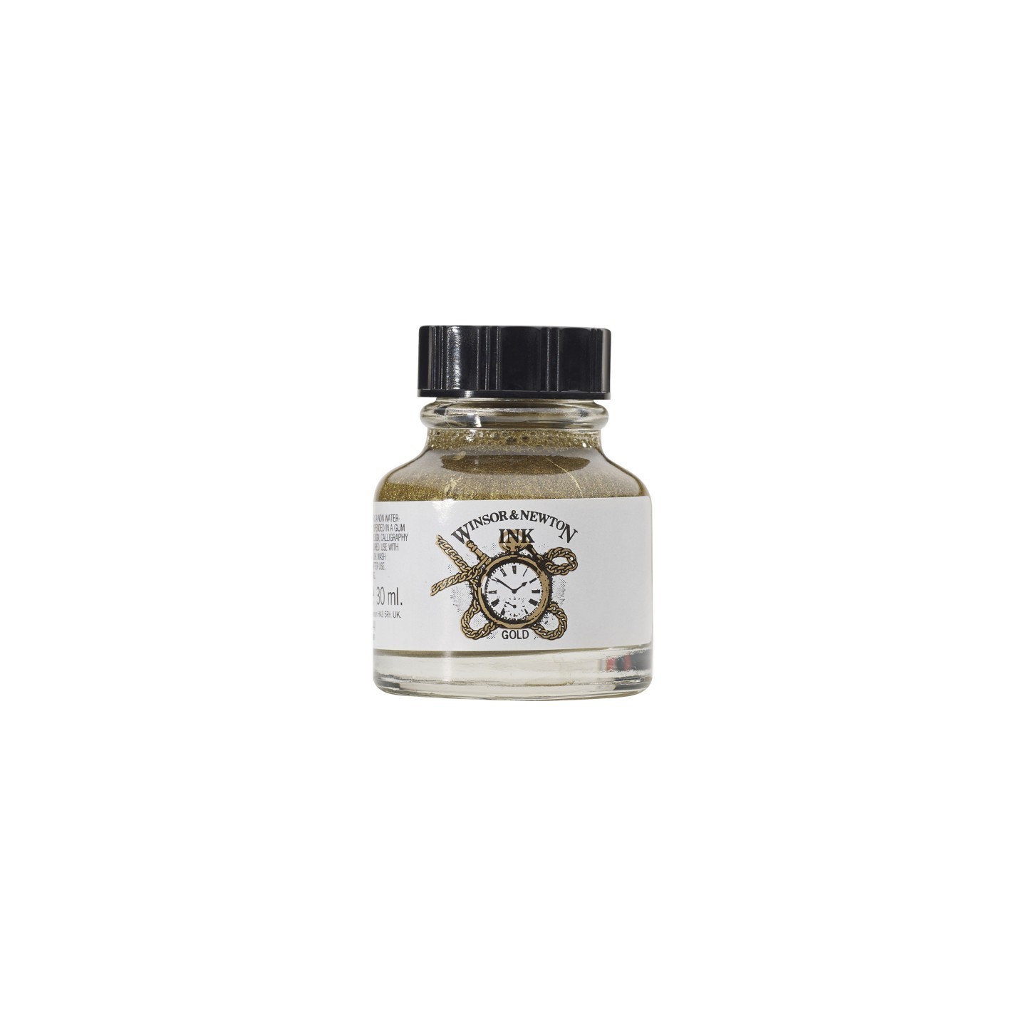 Winsor & Newton Drawing Ink, 30 mL Bottle, Gold