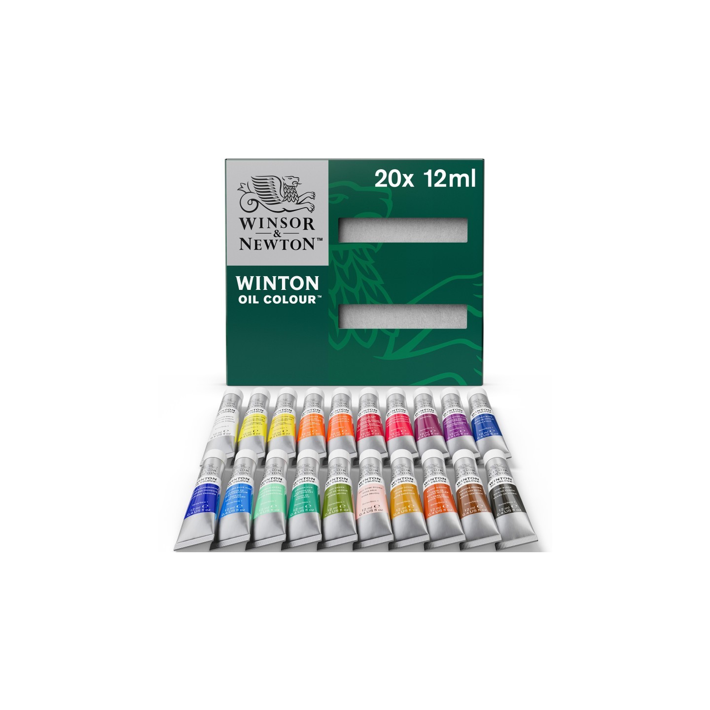 Winsor & Newton Winton Oil Color Paint, 12 mL Tubes, 20 Colors