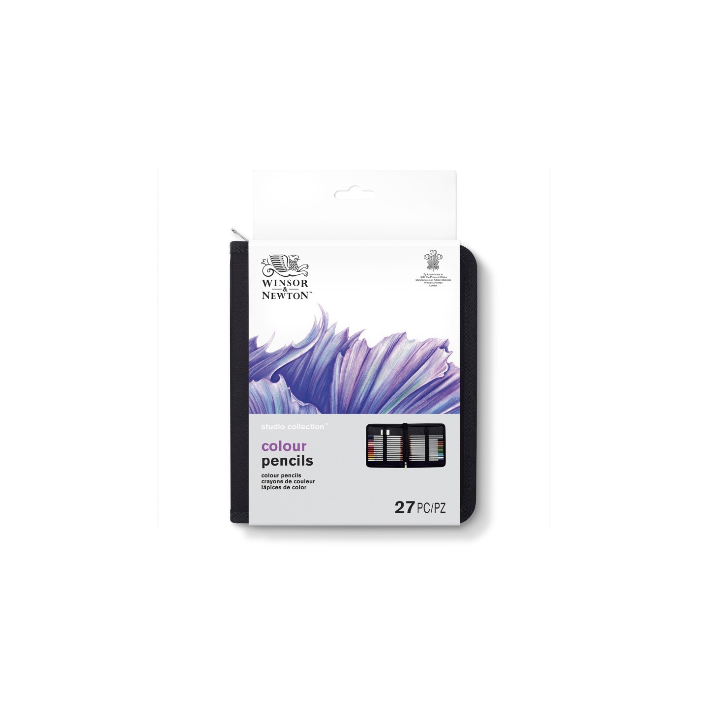Winsor & Newton Studio Collection Colored Pencil Wallet, 27 Pieces