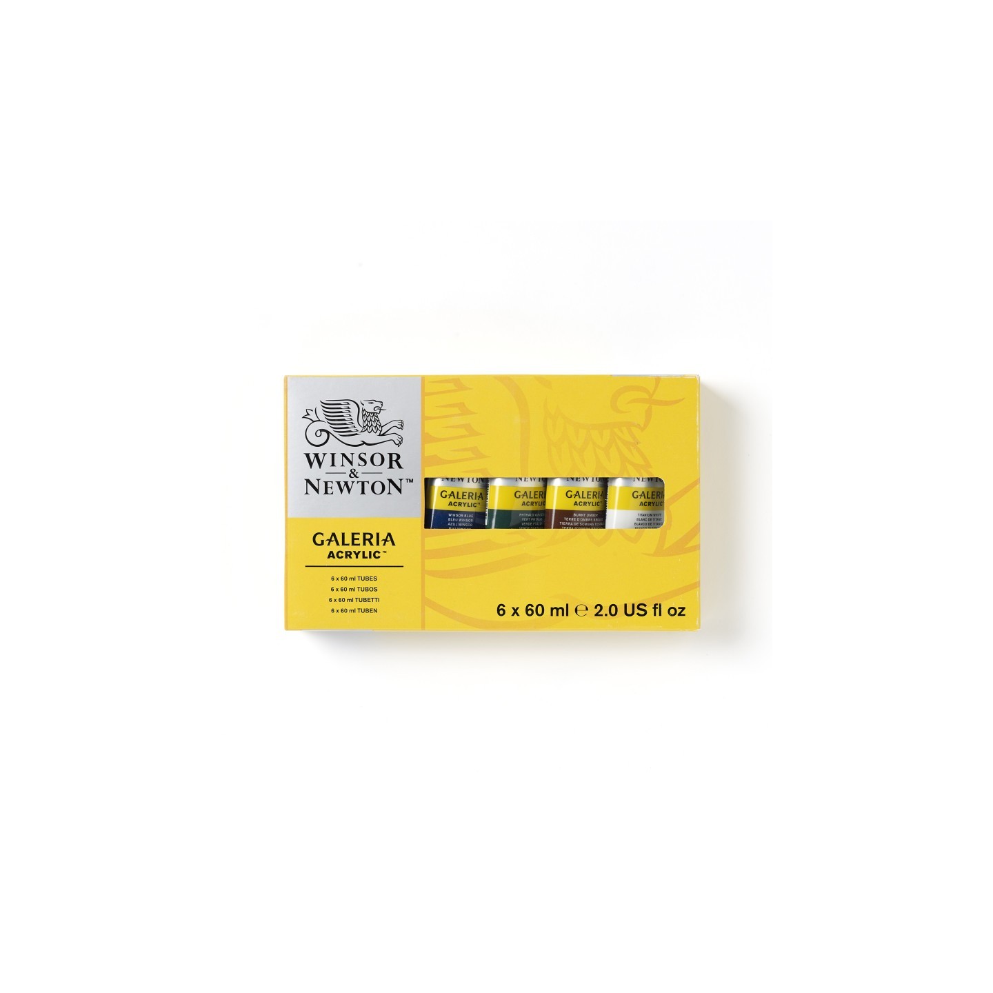 Winsor & Newton Galeria Acrylic Paint, 60 mL Tubes, 6 Colors