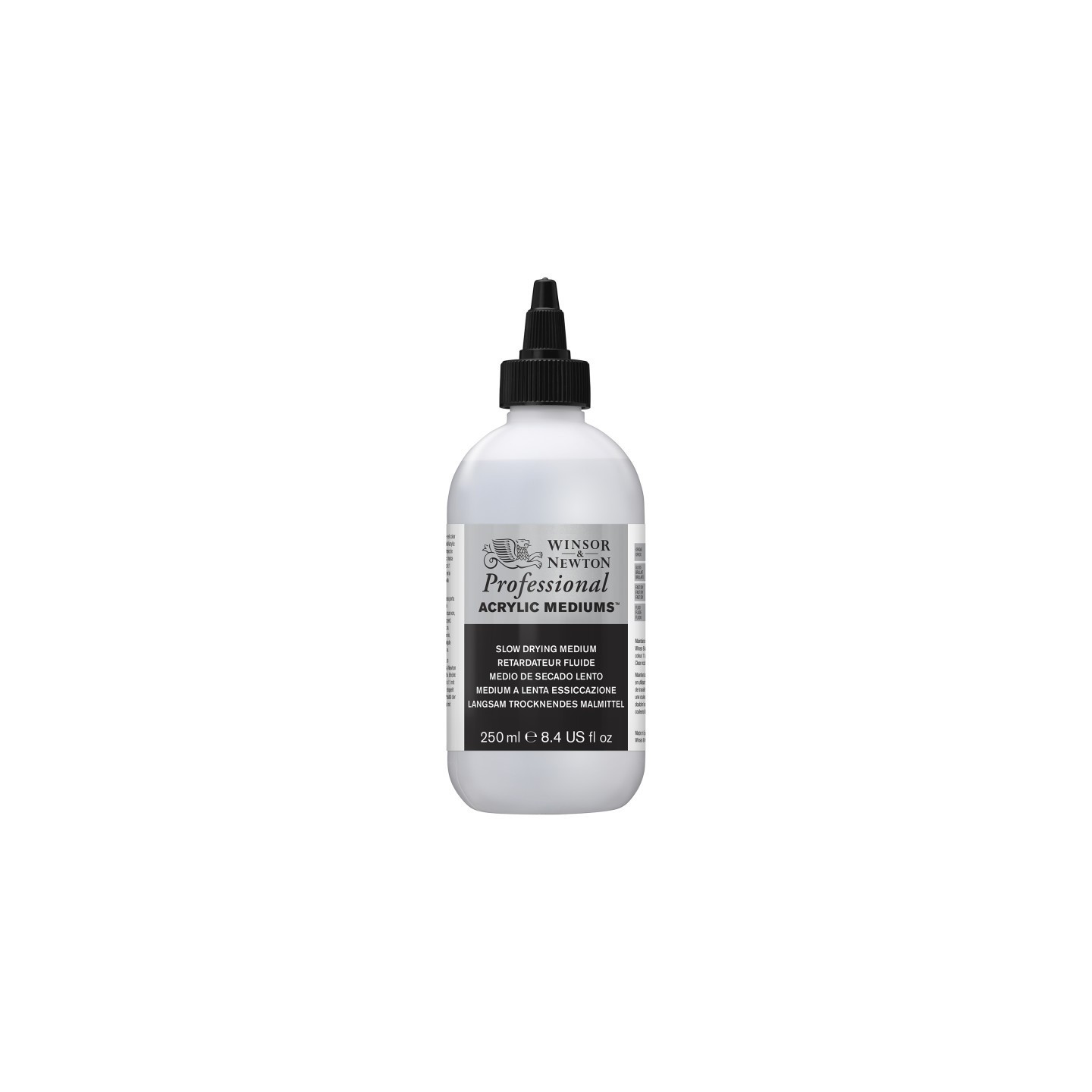 Winsor & Newton Professional Acrylic Medium, Slow Drying, 250 mL Bottle