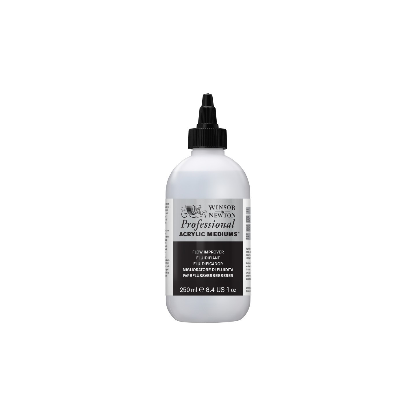 Winsor & Newton Professional Acrylic Medium, Flow Improver, 250 mL Bottle