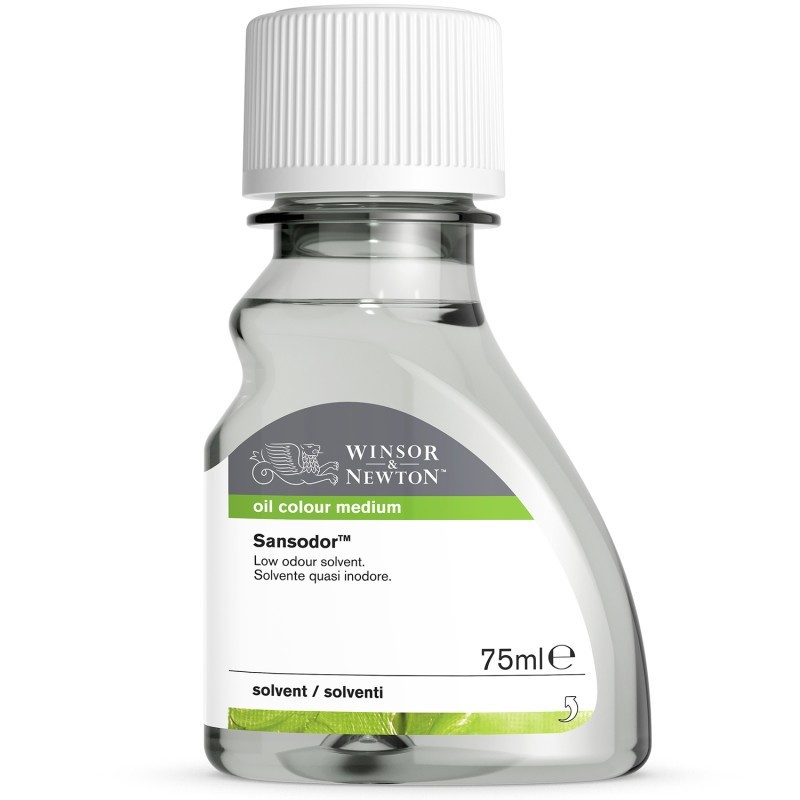 Winsor & Newton Sansodor™ (Low Odor Solvent), Oil Paint Medium, 75 mL Bottle