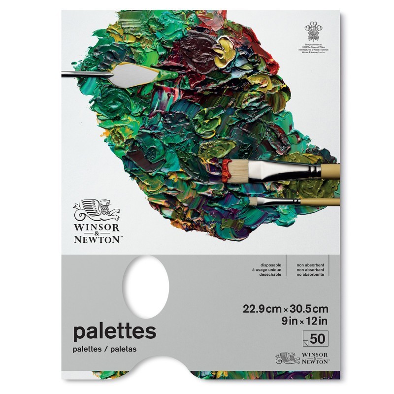 Winsor & Newton Professional Tear Off Palette Paper, Transparent, 9X12 in, 50 Sheets
