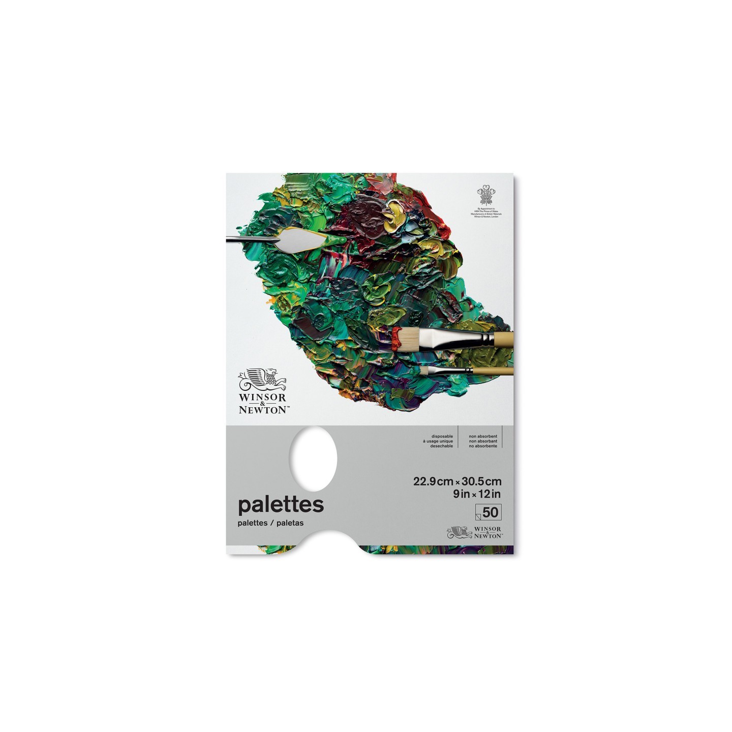 Winsor & Newton Professional Tear Off Palette Paper, Transparent, 9X12 in, 50 Sheets