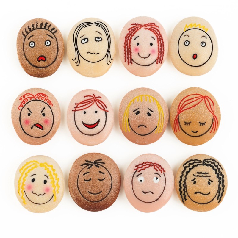 Yellow Door Emotion Stones, Pack of 12