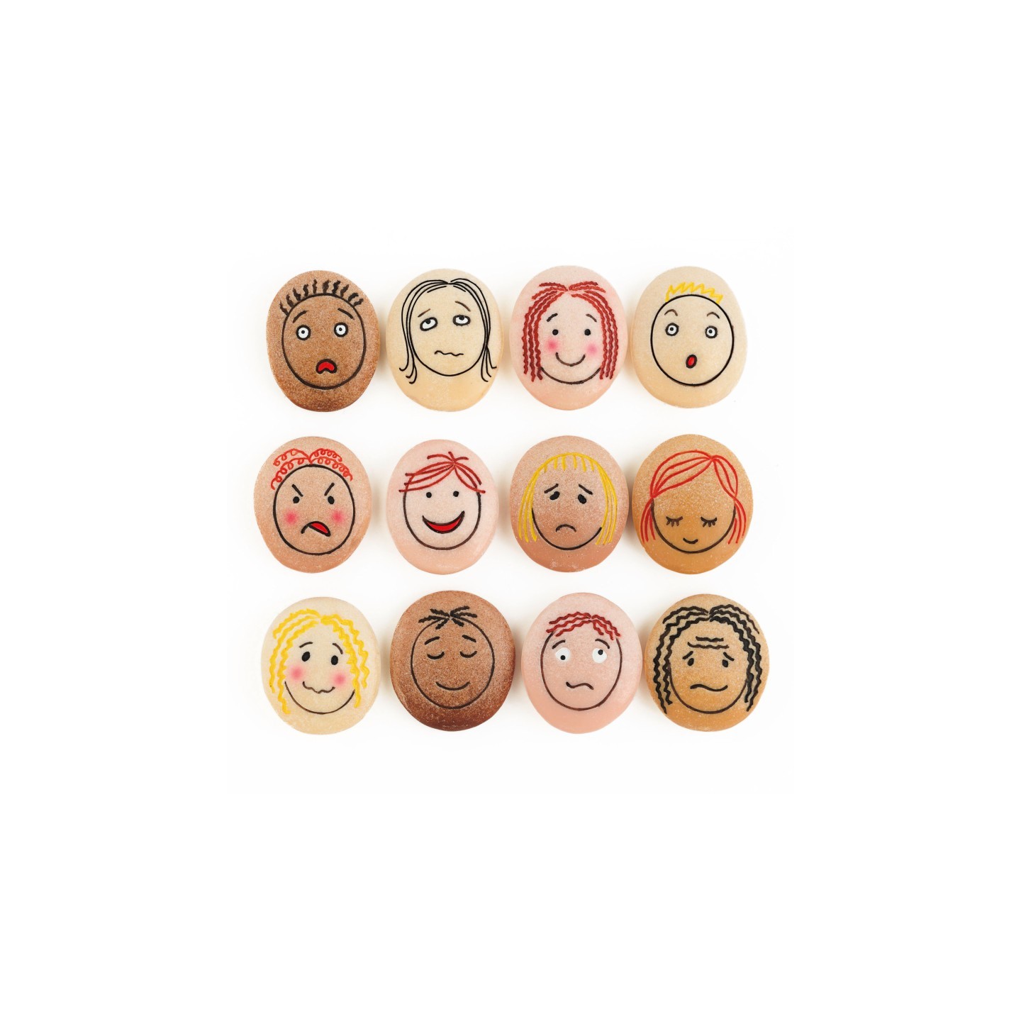 Yellow Door Emotion Stones, Pack of 12