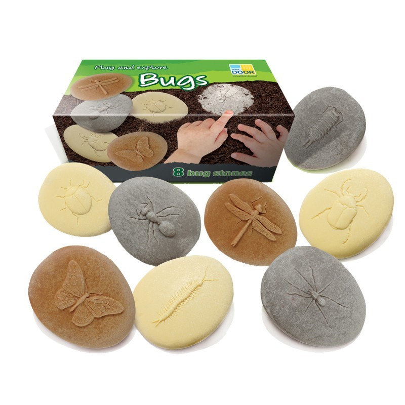Yellow Door Let's Investigate Bugs Stone, Pack of 8