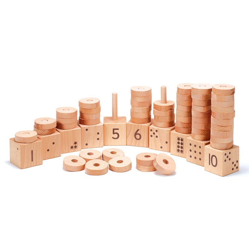 Yellow Door 1-10 Natural Number Stacker