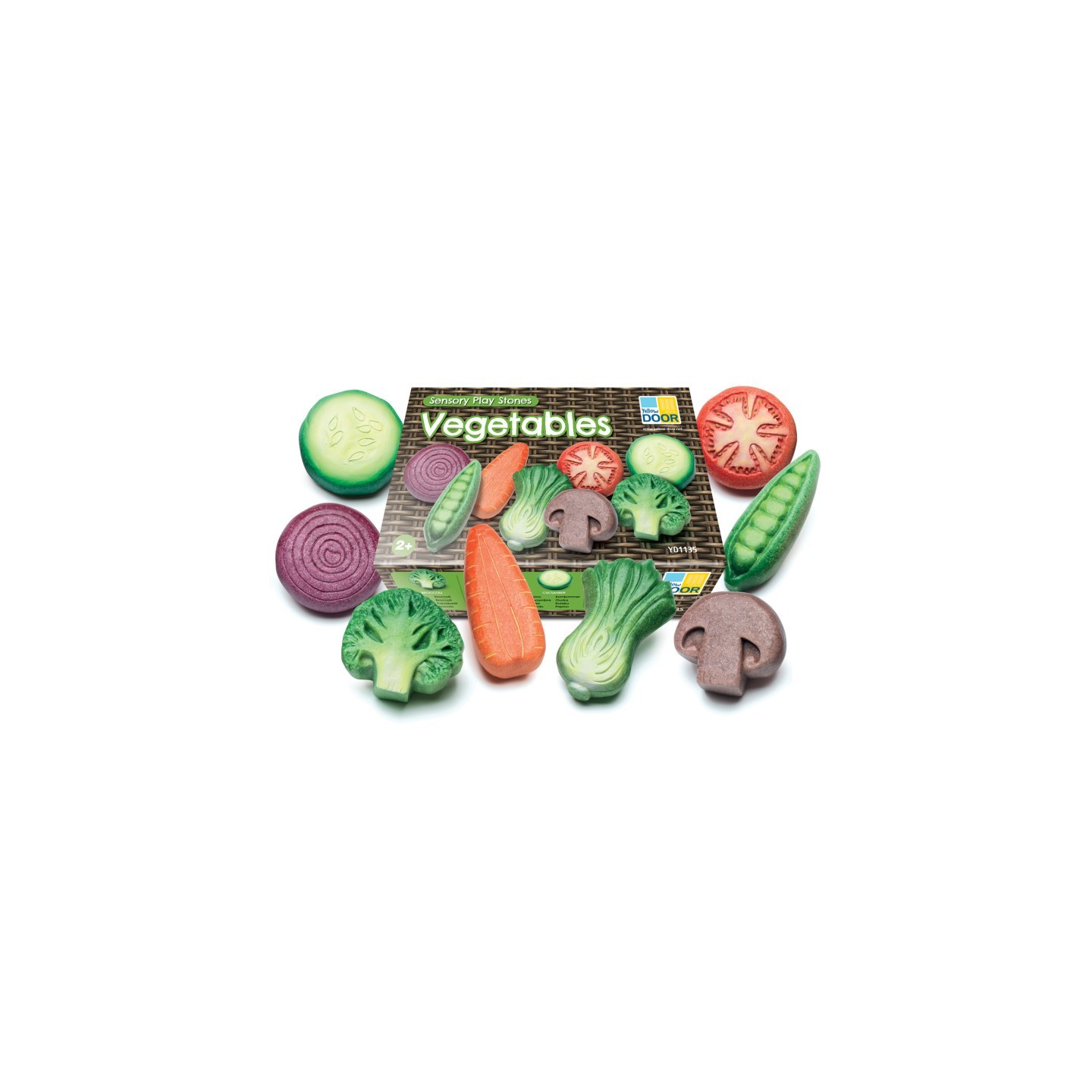 Yellow Door Vegetable Sensory Play Stones