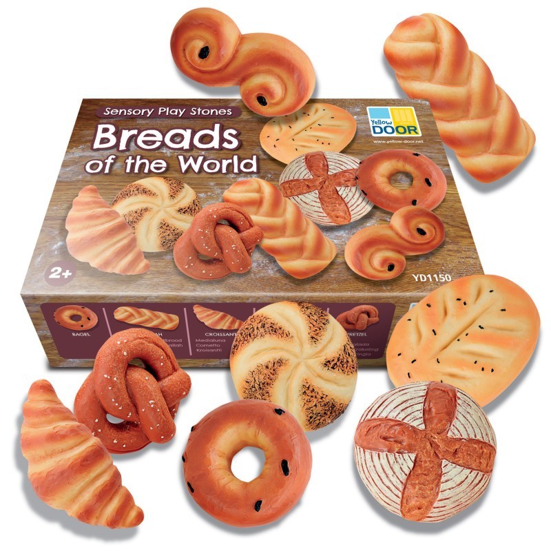 Yellow Door Sensory Play Stones, Breads of the World