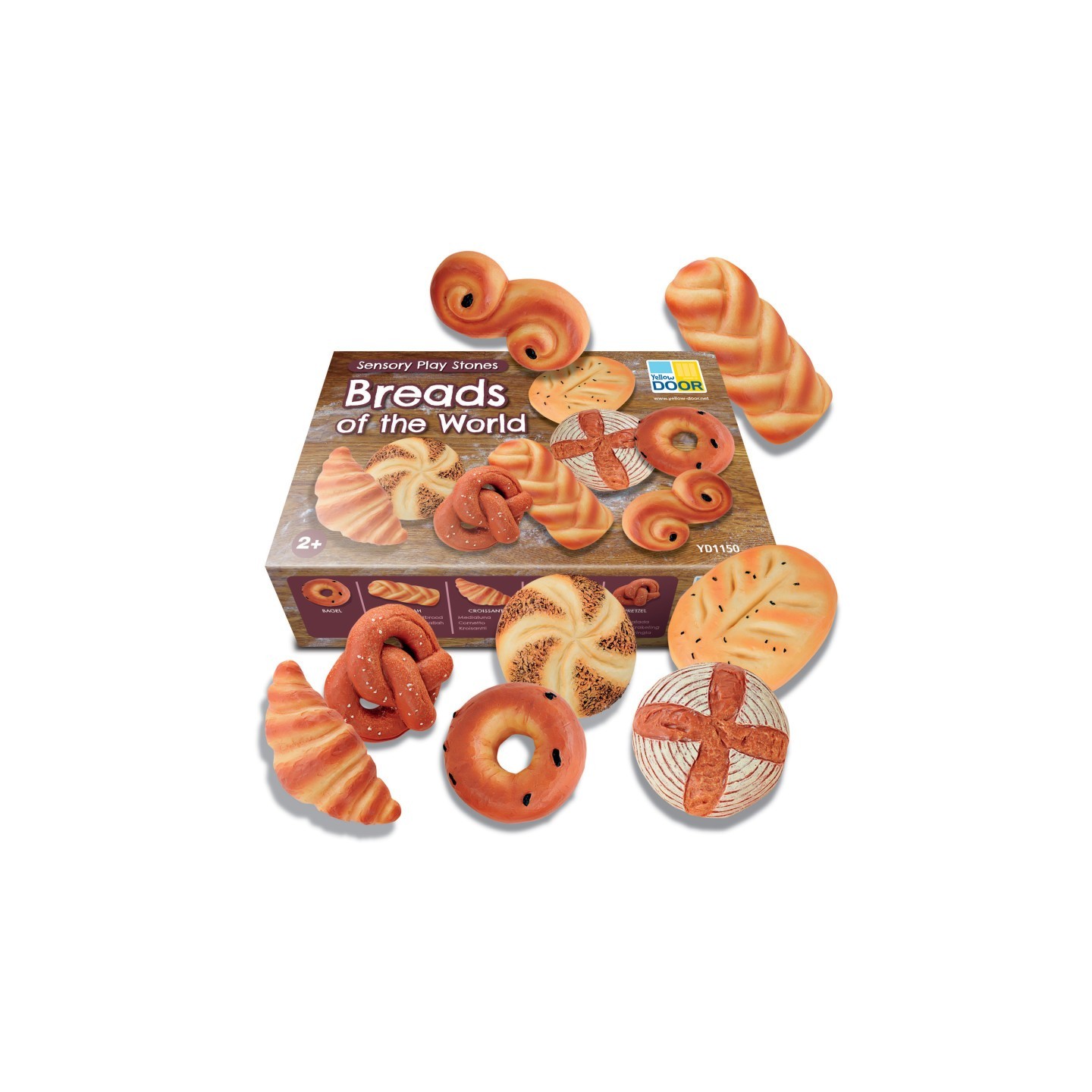 Yellow Door Sensory Play Stones, Breads of the World
