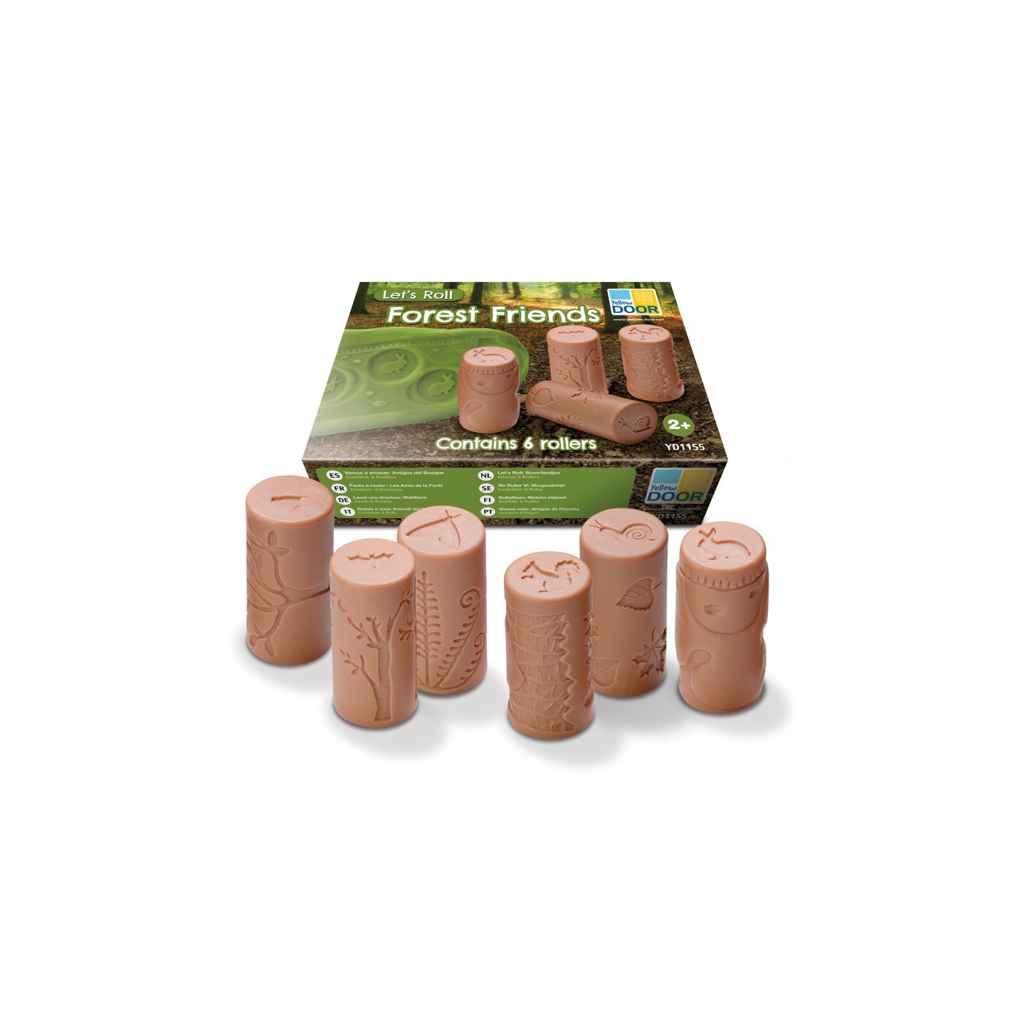 Yellow Door Let's Roll, Forest Friends Rollers, Set of 6