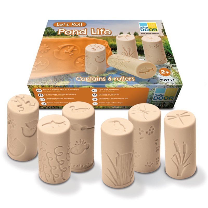 Yellow Door Let's Roll, Pond Life Rollers, Set of 6
