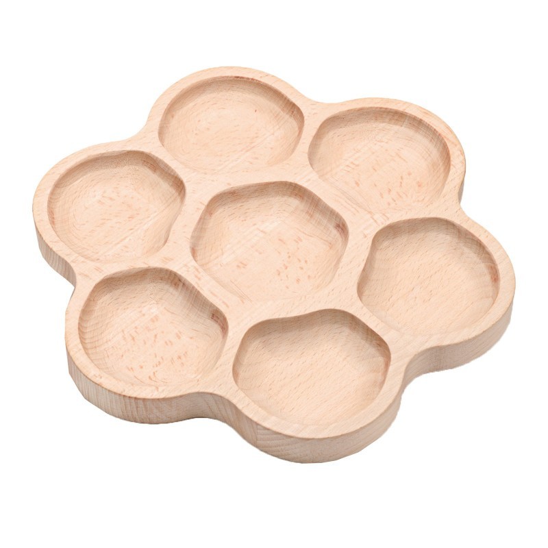 Yellow Door Natural Flower Tactile Tray, 6-Section