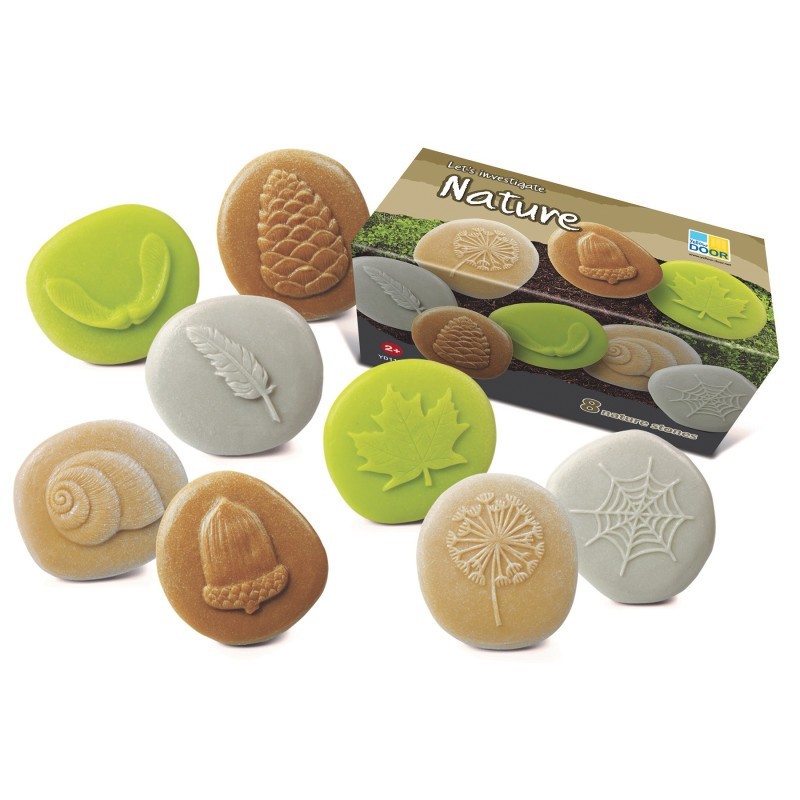 Yellow Door Let's Investigate – Nature, Set of 8 Stone Figures
