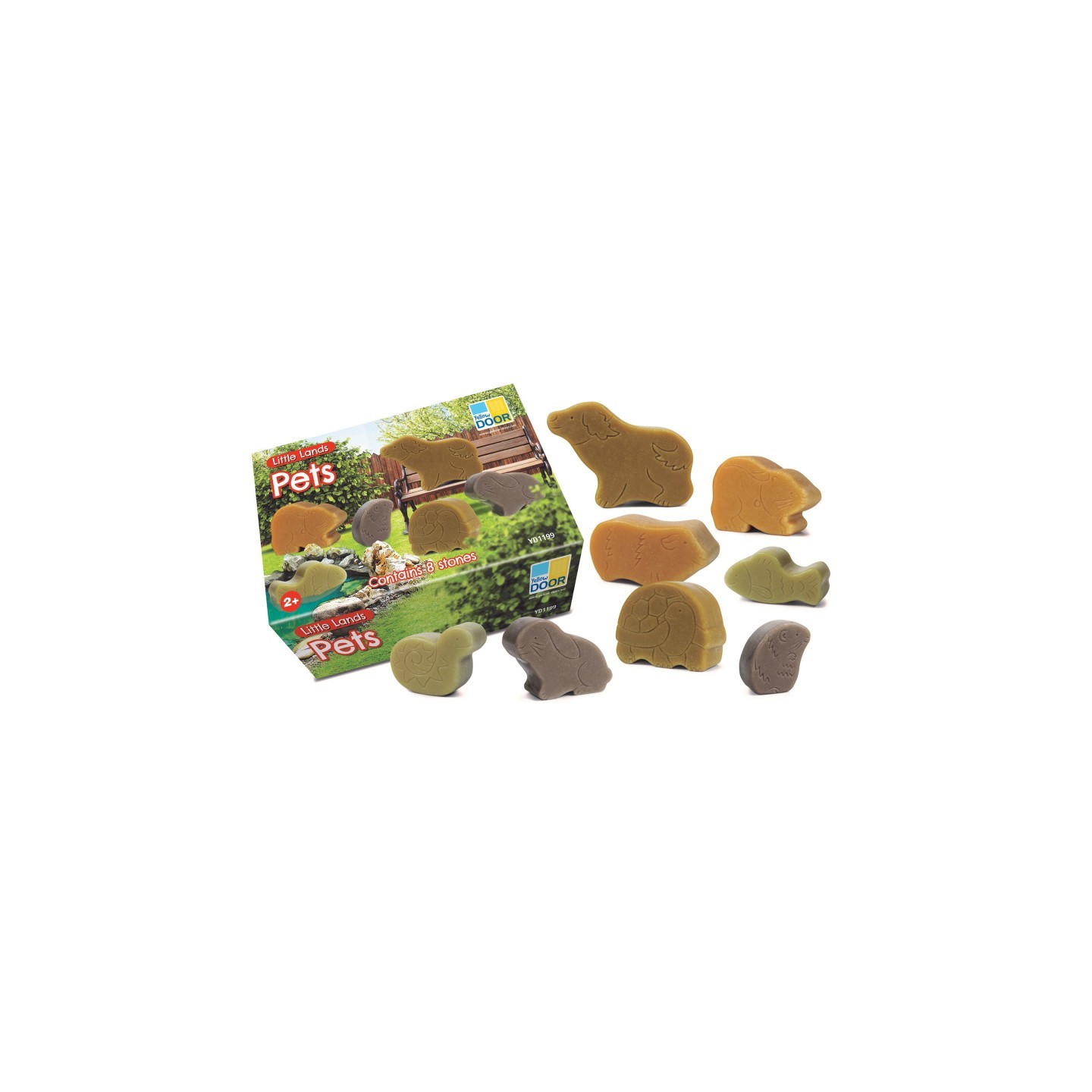 Yellow Door Little Lands – Pets, Set of 8 Stone Figures