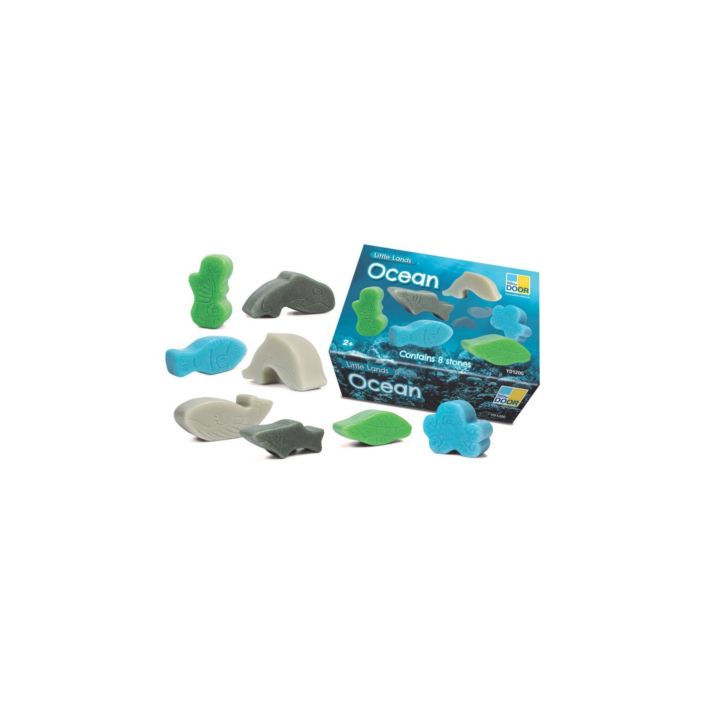 Yellow Door Little Lands – Ocean, Set of 8 Stone Figures