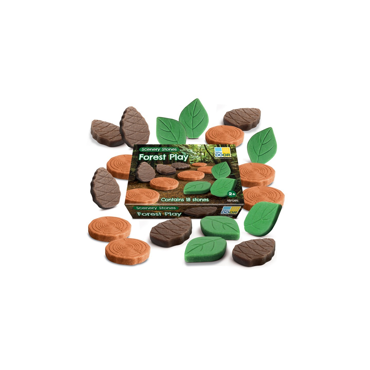 Yellow Door Scenery Stones – Forest Play, Set of 18