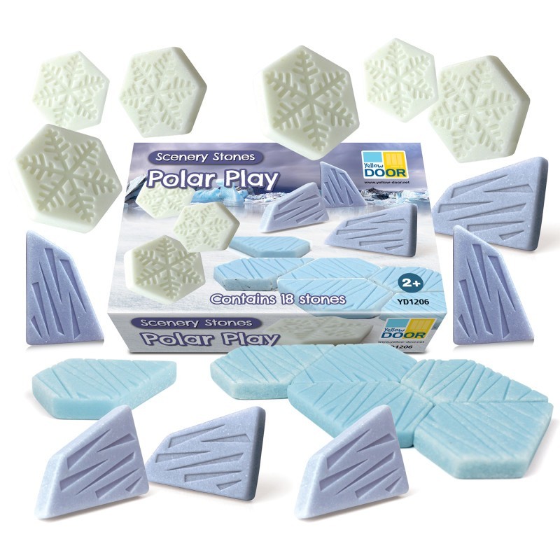 Yellow Door Scenery Stones – Polar Play, Set of 18
