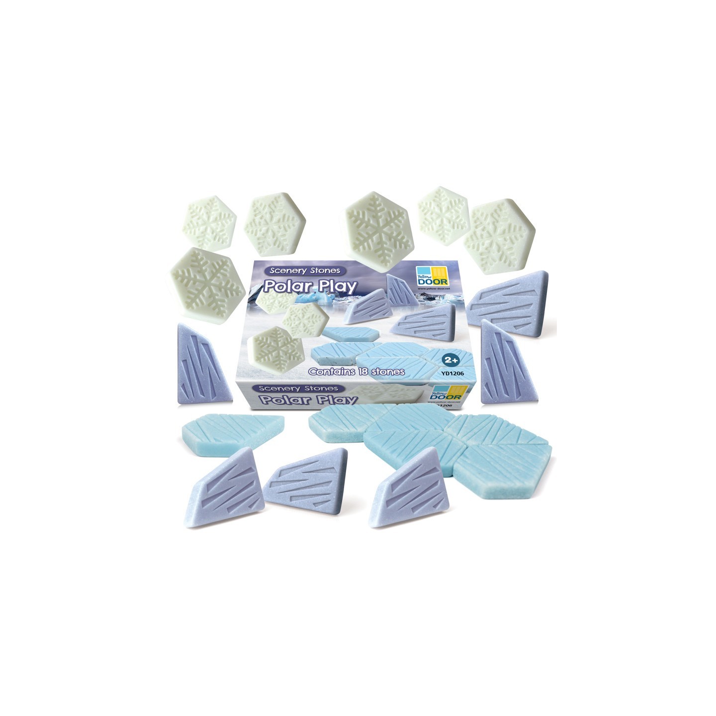 Yellow Door Scenery Stones – Polar Play, Set of 18